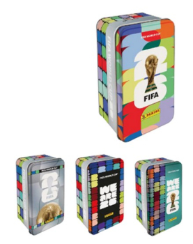PANINI Classic Tin, Sammlerbox mit 16 Tüten, FIFA WM 2026 Sticker